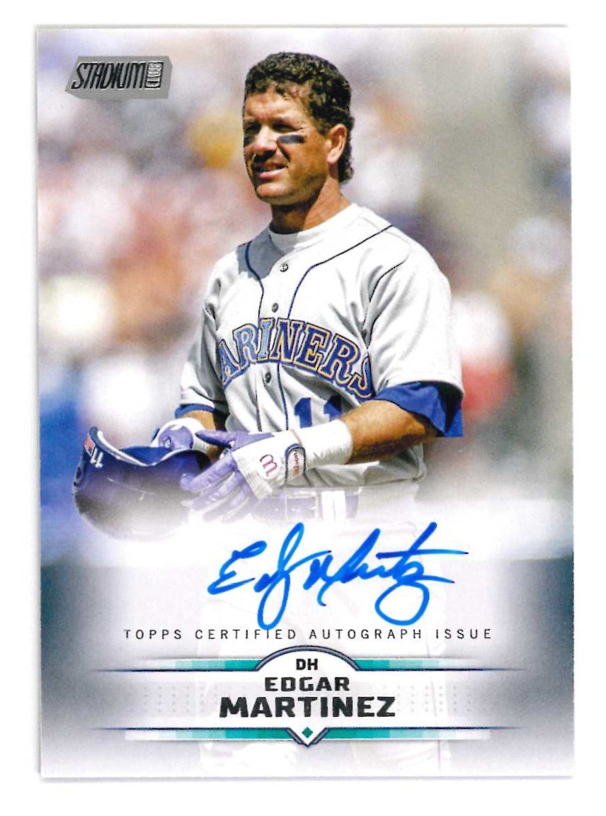 2025 Topps Stadium Club Edgar Martinez Auto #SCBA-EM Seattle Mariners HOF
