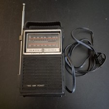 Vintage GE General Electric 7-2800B AM FM Radio Two Way Power Tested Works