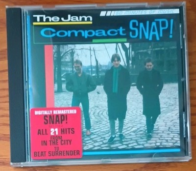 THE JAM Compact Snap CD GERMAN IMPORT  21 songs PAUL WELLER   HYPE STICKER