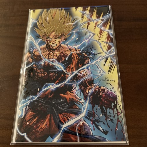 Tyler Kirkham Goku Gold Embossed Foil Dallas Expo LTD 25
