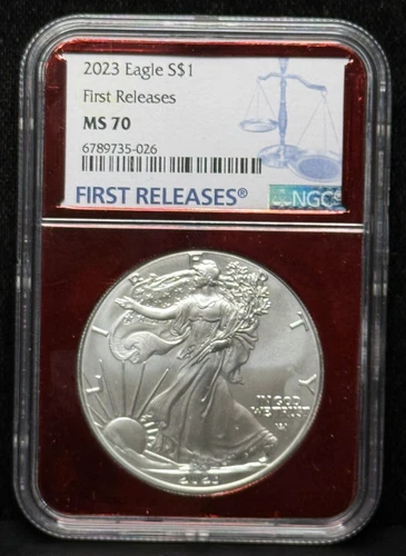 NGC MS70 2023 American Silver Eagle One Dollar Silver Coin -026