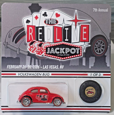 HOT WHEELS 2026 7th ANNUAL REDLINE JACKPOT LAS VEGAS VW BUG LOW