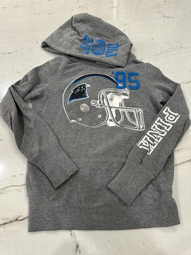 UNDERCOVER Felpa con cappuccio Carolina Panthers NFL donna M Victoria's Secret ROSA manica lunga