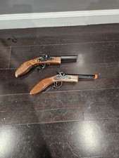 VTG Replica Parris Flintlock Double Barrel Toy Cap Gun 5891