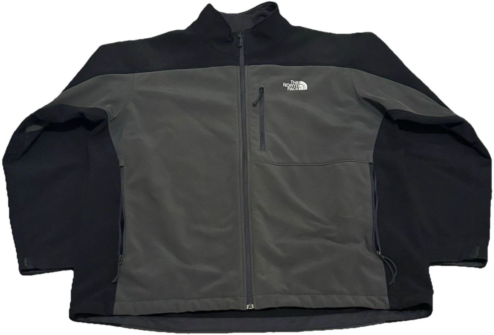 The North Face Mens XL Jacket Black Full Zip Apex Bionic Soft Shell Outdoors