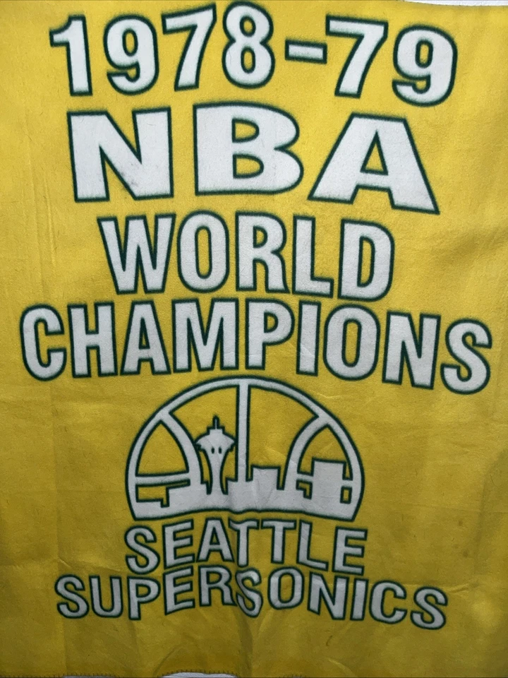 Manta Seattle SuperSonics Vintage 1978 79 Campeones del Mundo NBA Foto 4 de 4