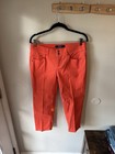 Tommy Bahama Burnt Coral Crop Denim Jeans Size 6 Tencel Blend — photo 1
