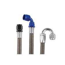 Redhorse Racing Hose 205-04-3; E-Series -04AN 3 Feet Stainless Braided