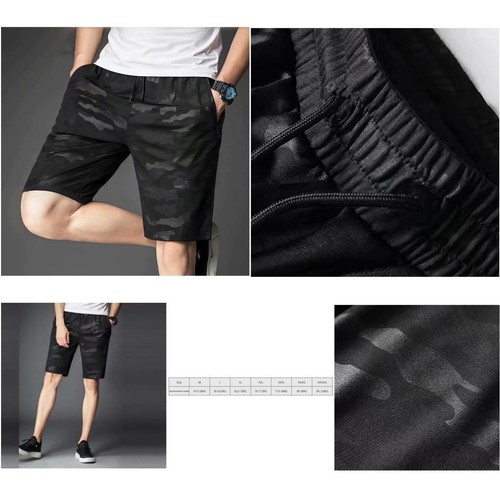Camouflage Shorts Elastic Waistband Camouflage Print Fashion Style Daily Wear - Zdjęcie 12 z 19