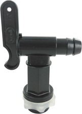 Compact Black Hose Connector with Push-Fit Water Butt Tap - Outdoor Essential