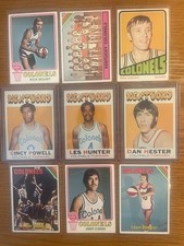 Kentucky Colonels ABA Rookie Lot of (9) Mount Dampier Hester Powell Hunter EX