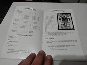 Prize Fighter Sega CD Instruction Manual Only,  No Game Or Box