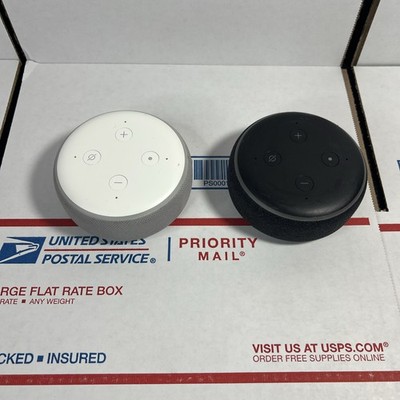 2X Amazon Echo Dot 3rd Gen Smart Speakers Alexa ( No Cords ) -SAME DAY -WARRANTY