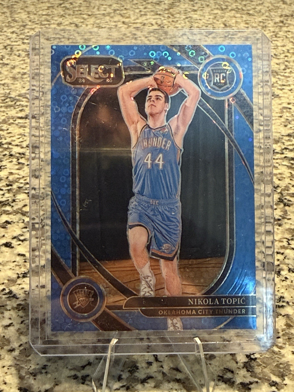 2024-25 Panini Select - Nikola Topic #286 Light Blue Disco Prizm /99 (RC)
