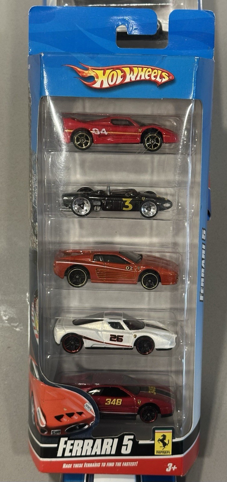 Hot Wheels 1:64 2009 Ferrari 5 Pack  F50 156 F512M Enzo 348 