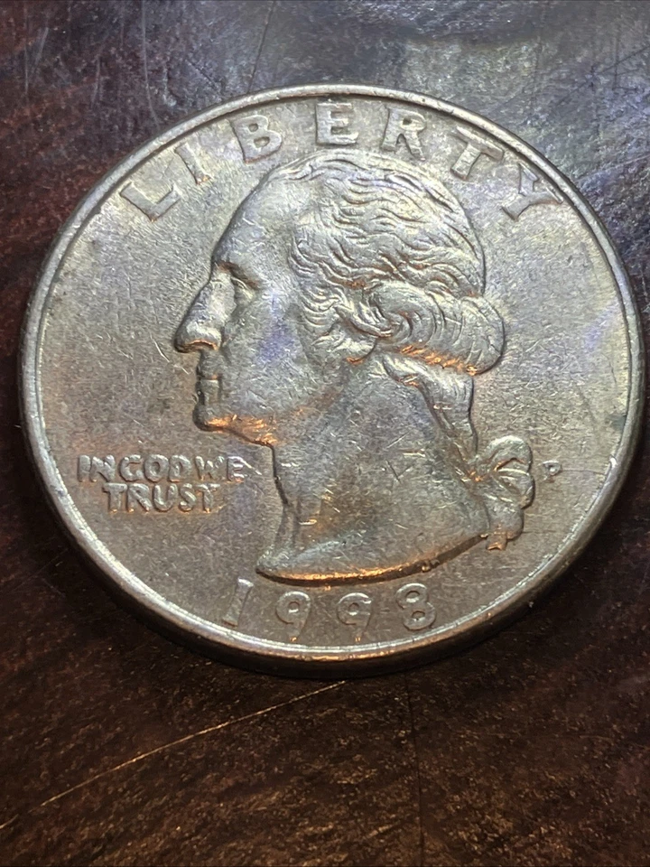 1998-P Washington Quarter, Error: Cracked Die Obverse/Reverse - Image 2 of 4