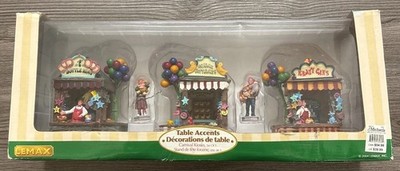 Lemax Carnival Kiosks Set Of 5 Holiday Village Collection