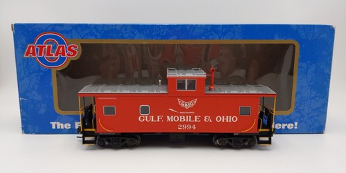 Atlas 7657-1 escala O Gulf Mobile y Ohio estándar cúpula caboose #2994 (2 rieles) | Condition: Used