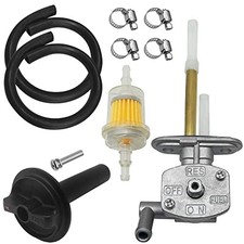 Fuel Tank Switch Valve with Lever Assy Replacement for Kawasaki Prairie 400