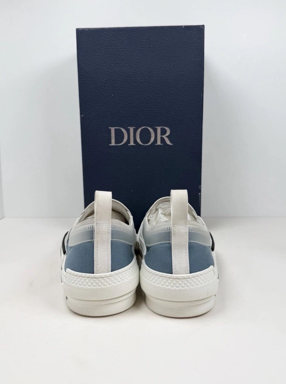 Size 43EU/10US - Dior x Shawn Stussy B23 Slip On Blue Sneakers💙 RETAIL $1K! thumbnail 3