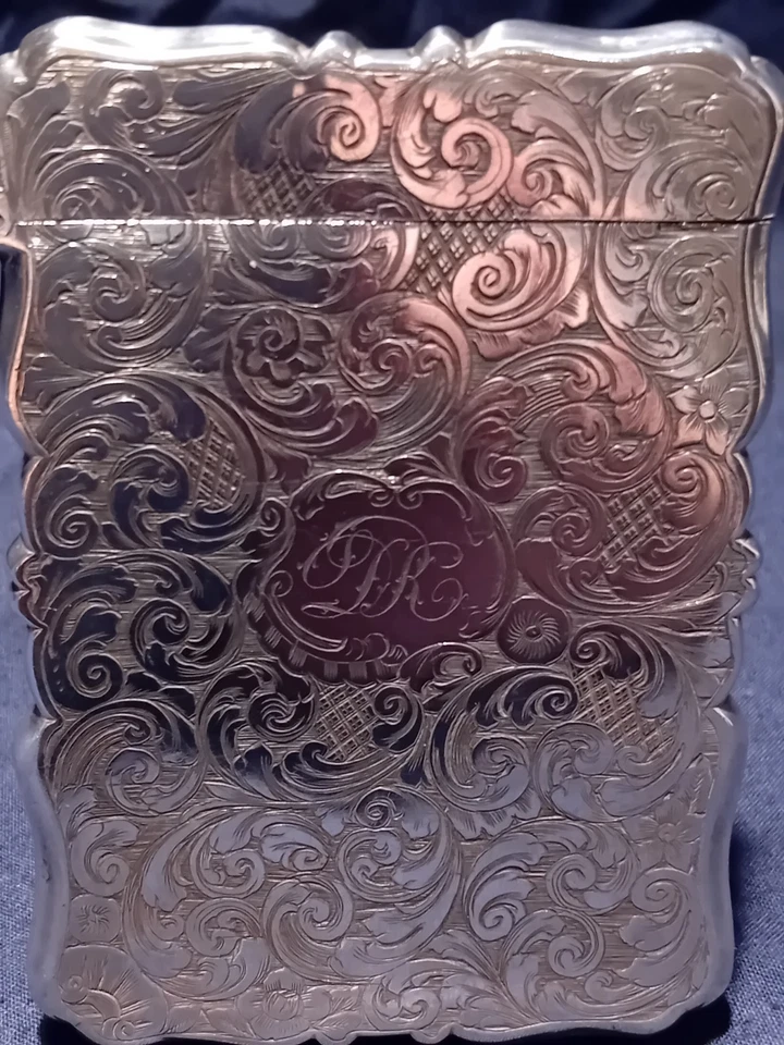Estuche para tarjetas Nathaniel Mills, mediados victorianos 1845. Foto 4 de 4