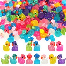 80 Pack Luminous Mini Resin Ducks, Mini Ducks Tiny Duck  Miniature Duck Figures
