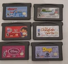 Lot of 6 Game Boy Advance Games Dora Cheetah Disney Powerpuff Girls Dogz Kim