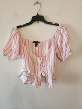Forever 21 pink light cropped top size medium