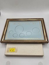 Framed Vintage Birth Year Coin Gift Set LIGHT BLUE With Gift Box- Never Used