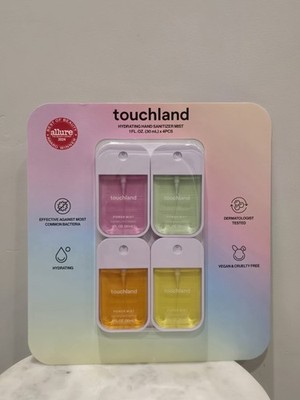 Touchland Power Mist Hydrating Hand Sanitizer, 1 fl oz, 4-pack 4 PCS Multi Pack