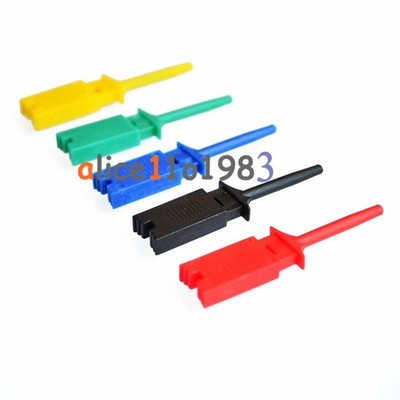 5PCS Hooks Test Clips 5 Colors for   Analyzers   Test Clip #qm