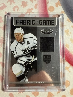 2012-2013 Panini Certified Fabric Of The Game /299 Matt Greene #FOG-MGR
