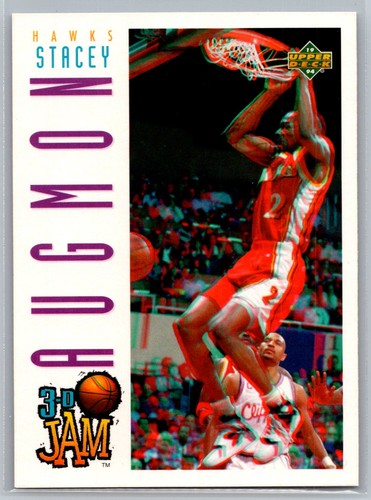 1993 Upper Deck Pro View 3-D Stacey Augmon #101 card