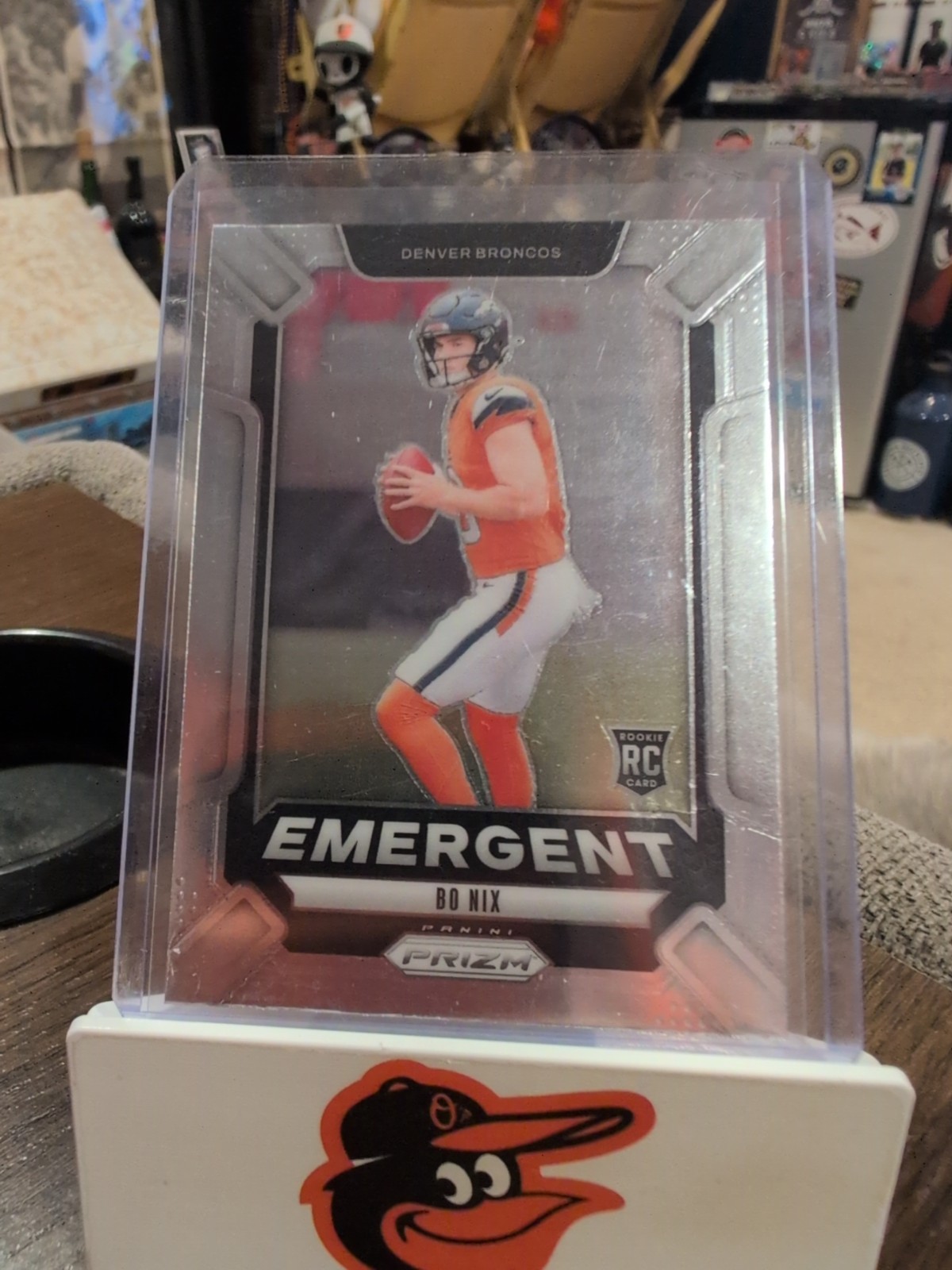 2024 Panini Prizm - Emergent Bo Nix #3 Silver Prizm (RC)
