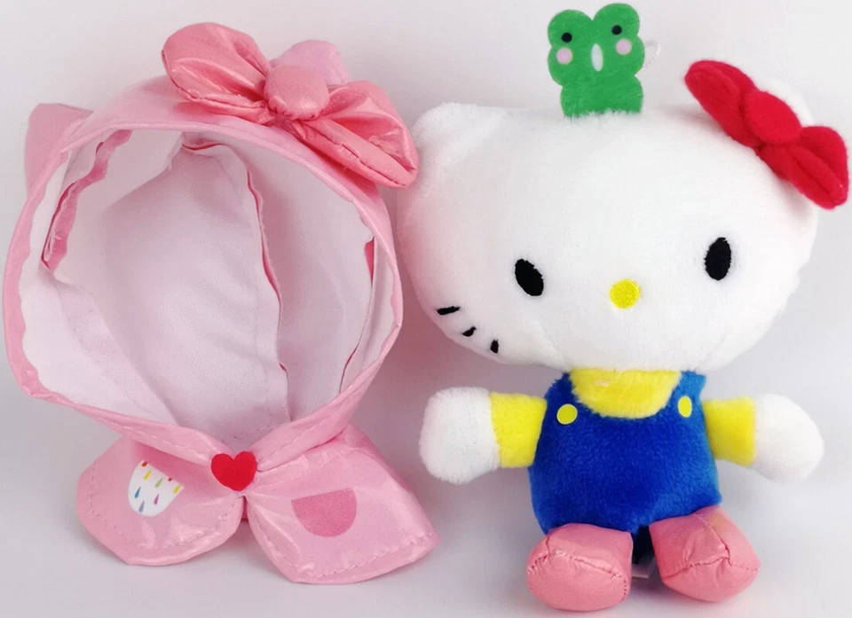 Impermeable Sanrio 13 cm Nuevo con Etiquetas Hello Kitty Peluche Colgante Juguete Muñeca de Peluche Regalo de Navidad Foto 4 de 4