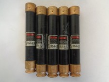 NEW LOT OF 5 BUSSMANN FUSETRON FRS-R-4/10 DUAL-ELEMENT TIME DELAY FUSE