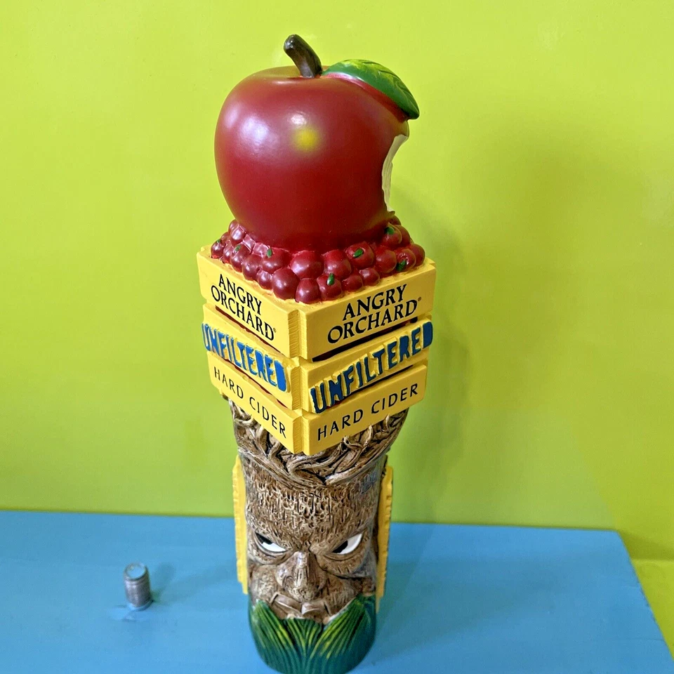 ANGRY ORCHARD Crate BEER Tap Handle 8" Shot Gun Shifter NEW YORK Brewery NEW - Image 4 of 4