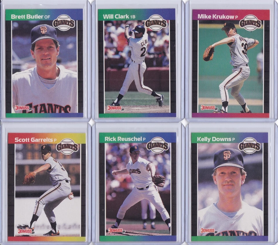 San Francisco Giants 1989 Donruss Baseball Team Set 25 Cards includes DK and MVP - Image 4 of 4