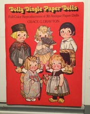 1978 Dolly Dingle Paper Dolls 30 Reproductions By Grace G. Drayton Dover Pub.