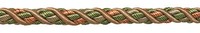 "Terrakotta Bronze Olive Beige 7/16\" Zierkordel Chaparel Dekokordel [10 Yards]"