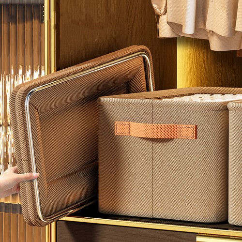 Thickened Jeans Storage Box Closets Clothes Container Foldable Household Storage - Picture 4 of 17