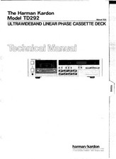Service manual for Harman Kardon TD 292