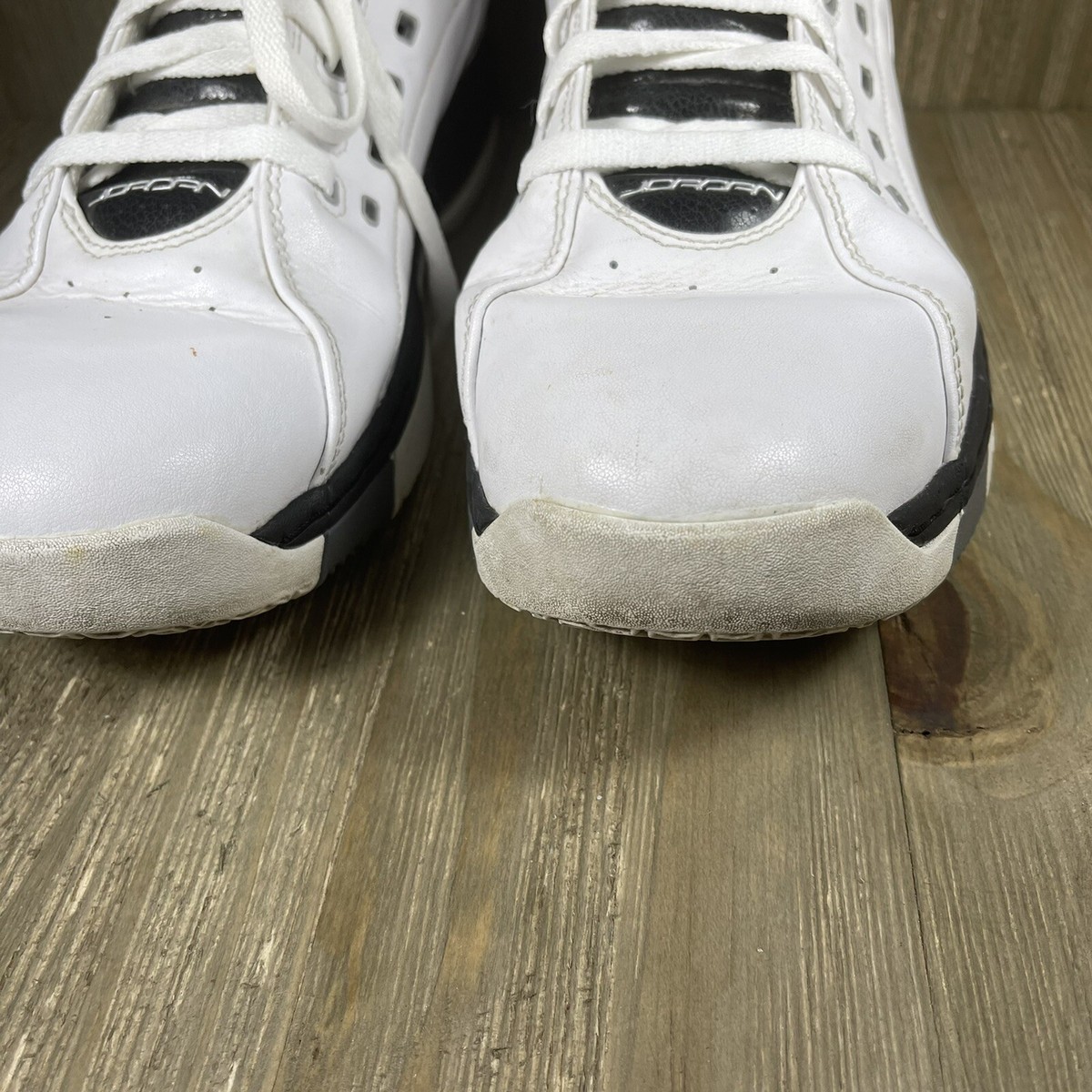 NIKE OL\' SCHOOL 317223-113 AIR JORDAN WHITE BLACK MENS SIZE 11.5 Shoe Nike Air Jordan Ol School (317223-113) White Black  main image 3