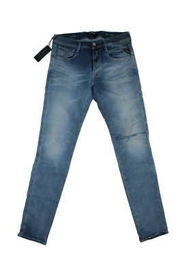 Replay Herren Jeans Anbass - M914Y - schwarz - Top Denim Hose - W32 L34