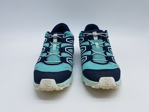 Salomon Speedcross Junior Kid's Size 5 Trail Running Shoes Light Blue Navy - Picture 3 of 12