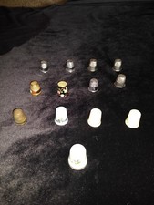 Vintage Thimbles, Lot Of 13