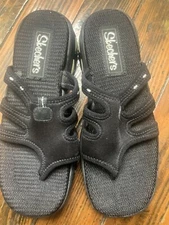 SKECHERS Energy Interscope Sandals/Slide Size 8 Women's Black - Retro 2009