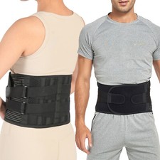 Men Waist Trainer Back Support Belt Weight Loss Body Shaper Corset Yoga Sport
