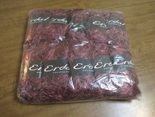 ERDAL EYELASH TWEED YARN 56 BLACK/PURPLE LOT OF 10 SEALED