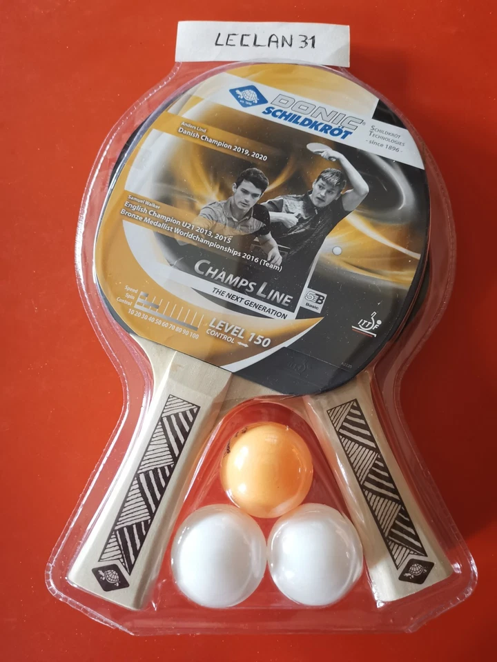 Raquettes ping pong tennis de table Donic  level 150 neuf - Photo 1/1